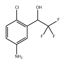 1-(5-Amino-2-chlorophenyl)-2,2,2-trifluoroethan-1-ol Structure