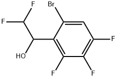 6-Bromo-α-(difluoromethyl)-2,3,4-trifluorobenzenemethanol 结构式