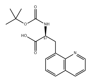 Boc-Ala(8-Qui)-OH Structure