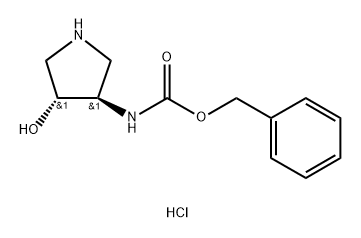 Trans-Benzyl (4-Hydroxypyrrolidin-3-Yl)Carbamate Hydrochloride(WX601085) Struktur