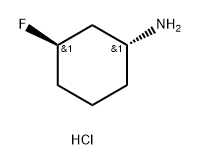 Cyclohexanamine, 3-fluoro-, hydrochloride (1:1), (1R,3R)- Structure