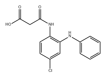 3-((4-Chloro-2-(phenylamino)phenyl)amino)-3-oxopropanoic acid Structure