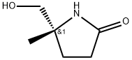 (R)-5-(hydroxyMethyl)-5-Methyl-2-Pyrrolidinone 化学構造式