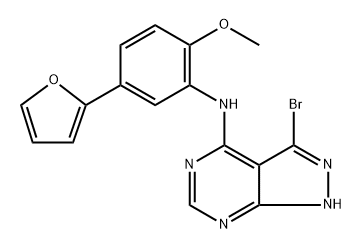 3-bromo-N-(5-(furan-2-yl)-2-methoxyphenyl)-1H-pyrazolo[3,4-d]pyrimidin-4-amine|