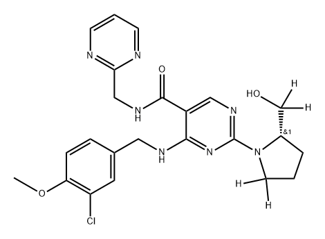 Avanafil D4 化学構造式