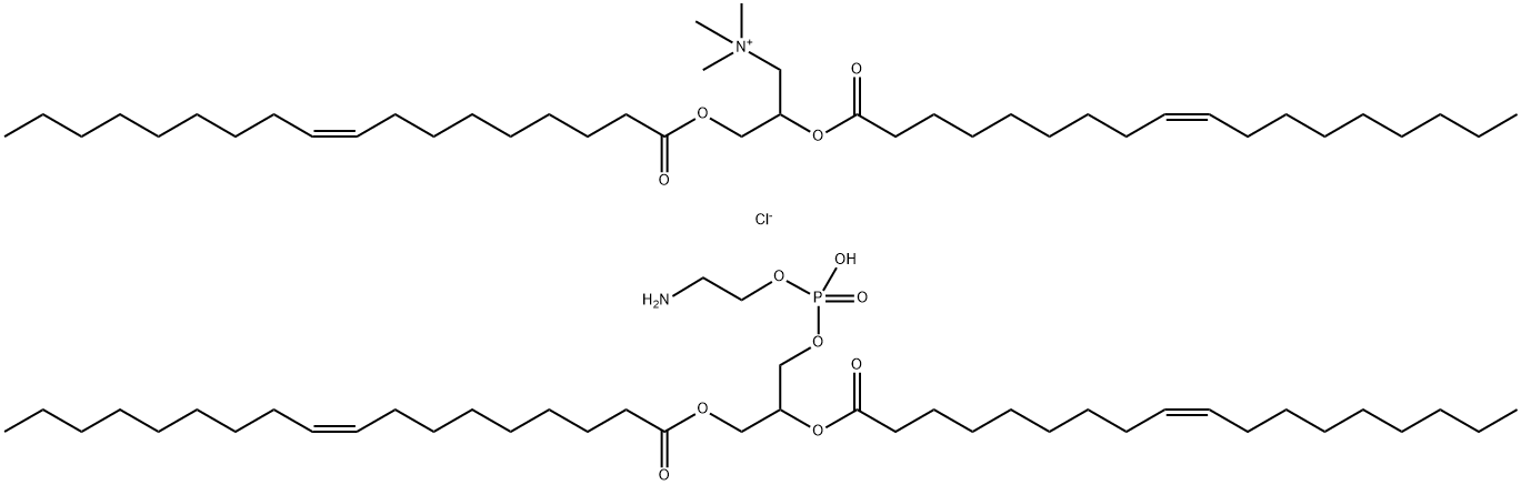 1-Propanaminium, N,N,N-trimethyl-2,3-bis[[(9Z)-1-oxo-9-octadecen-1-yl]oxy]-, chloride, mixt. with 1-[[[(2-aminoethoxy)hydroxyphosphinyl]oxy]methyl]-1,2-ethanediyl di-(9Z)-9-octadecenoate|