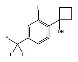 1-(2-fluoro-4-(trifluoromethyl)phenyl)cyclobutanol Struktur