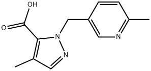 2015454-41-6 4-Methyl-1-[(6-methyl-3-pyridinyl)methyl]-1H-pyrazole-5-carboxylic acid