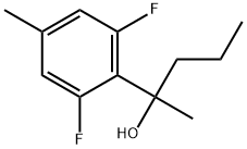 2,6-Difluoro-α,4-dimethyl-α-propylbenzenemethanol Structure