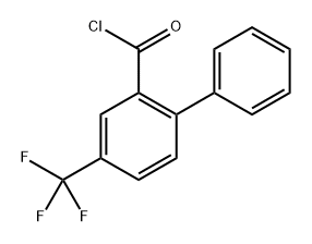 [1,1'-Biphenyl]-2-carbonyl chloride, 4-(trifluoromethyl)-,201686-74-0,结构式