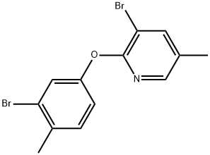 3-Bromo-2-(3-bromo-4-methylphenoxy)-5-methylpyridine Structure