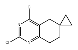 2',4'-dichloro-7',8'-dihydro-5'H-spiro[cyclopropane -1,6'-quinazoline] Struktur