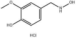 Phenol, 4-[(hydroxyamino)methyl]-2-methoxy-, hydrochloride (1:1) Struktur