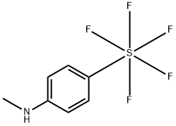 Sulfur, pentafluoro[4-(methylamino)phenyl]-, (OC-6-21)- Structure