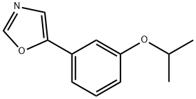 5-(3-Isopropoxyphenyl)oxazole,2020073-47-4,结构式