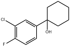 1-(3-chloro-4-fluorophenyl)cyclohexanol Structure