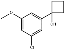 1-(3-chloro-5-methoxyphenyl)cyclobutanol Structure