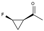 rac-1-[(1R,2R)-2-fluorocyclopropyl]ethan-1-one Structure