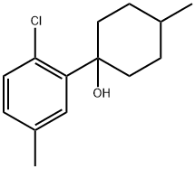 1-(2-chloro-5-methylphenyl)-4-methylcyclohexanol Struktur