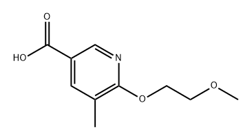 6-(2-Methoxyethoxy)-5-methylnicotinic acid Struktur