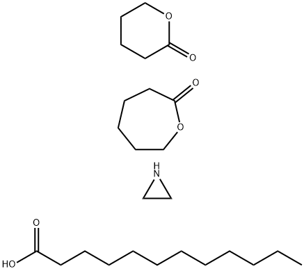 Dodecanoic acid, polymer with aziridine, 2-oxepanone and tetrahydro-2H-pyran-2-one|