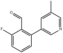 2-fluoro-6-(5-methylpyridin-3-yl)benzaldehyde|