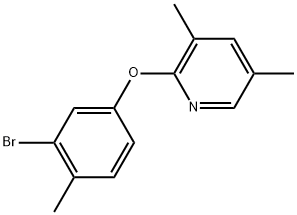 2-(3-Bromo-4-methylphenoxy)-3,5-dimethylpyridine 结构式