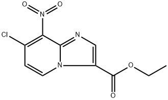 ethyl 7-chloro-8-nitroimidazo[1,2-a]pyridine-3-carboxylate Struktur