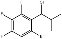 1-(6-bromo-2,3,4-trifluorophenyl)-2-methylpropan-1-ol|