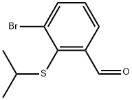 3-Bromo-2-[(1-methylethyl)thio]benzaldehyde Structure