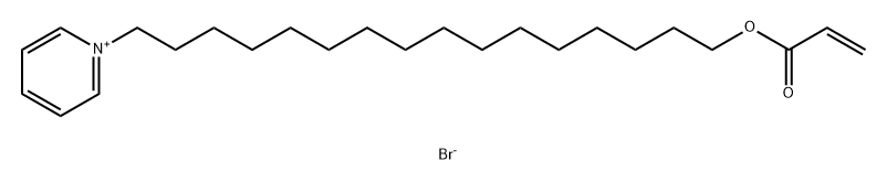 Chemical Name:Pyridinium, 1-[16-[(1-oxo-2-propenyl)oxy]hexadecyl]-, bromide Struktur