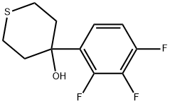 Tetrahydro-4-(2,3,4-trifluorophenyl)-2H-thiopyran-4-ol|