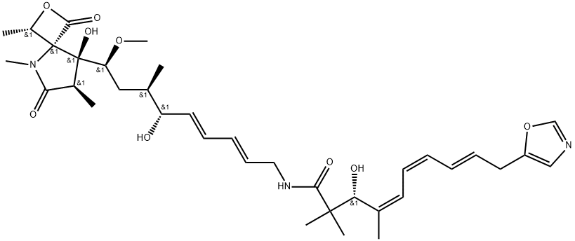 16-methyloxazolomycin,202863-86-3,结构式
