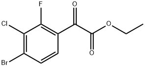 ethyl 2-(4-bromo-3-chloro-2-fluorophenyl)-2-oxoacetate 结构式