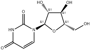 2,4(1H,3H)-Pyrimidinedione, 1-α-L-arabinofuranosyl- Struktur