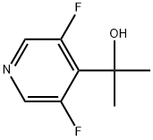 3,5-Difluoro-α,α-dimethyl-4-pyridinemethanol Struktur