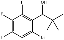 1-(6-bromo-2,3,4-trifluorophenyl)-2,2-dimethylpropan-1-ol 化学構造式