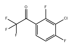 1-(3-chloro-2,4-difluorophenyl)-2,2,2-trifluoroethanone 结构式