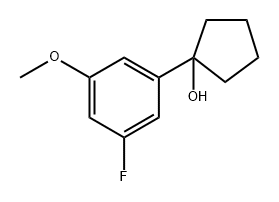 1-3-氟-5-甲氧基苯基环戊醇,2029519-21-7,结构式