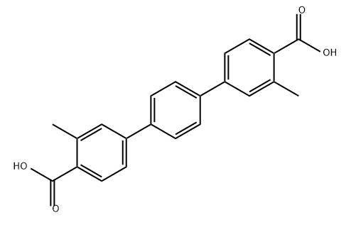 3,3''-二甲基-[1,1':4',1''] -三联苯-4,4''-二甲酸,203007-68-5,结构式