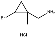 (2-bromo-1-methylcyclopropyl)methanamine hydrochloride Structure