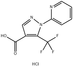 1-(吡啶-2-基)-5-(三氟甲基)-1H-吡唑-4-甲酸盐酸盐, 2031268-82-1, 结构式