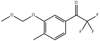 2,2,2-trifluoro-1-(3-(methoxymethoxy)-4-methylphenyl)ethanone 化学構造式