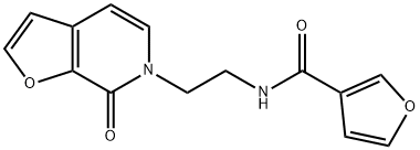 N-2-(7-Oxofuro2,3-cpyridin-6(7H)-yl)ethyl-3-furancarboxamide Structure