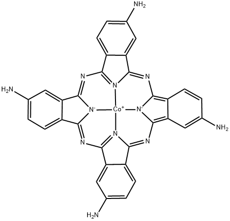 cobalt(II) 2,9,16,23-tetra(amino)phthalocyanine Struktur