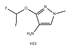 3-(difluoromethoxy)-1-methyl-1H-pyrazol-4-amine
hydrochloride Struktur