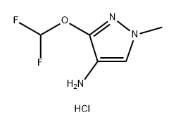 3-(二氟甲氧基)-1-甲基-1H-吡唑-4-胺盐酸盐, 2041076-50-8, 结构式