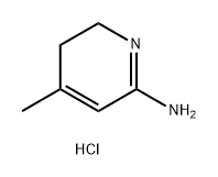 4-methyl-1,2,5,6-tetrahydropyridin-2-imine 
hydrochloride 化学構造式