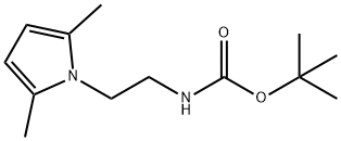 tert-butyl (2-(2,5-dimethyl-1H-pyrrol-1-yl)ethyl)carbamate 化学構造式
