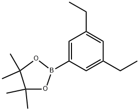 2-(3,5-diethylphenyl)-4,4,5,5-tetramethyl-1,3,2-dioxaborolane Structure